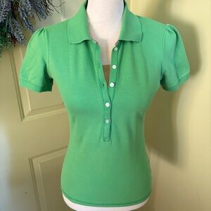 2/$20 VS TEE SHOP Green Polo Shirt size XS